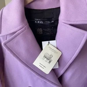 【美品】ZARA MANTECO ラベンダー薄紫 ダブルブレストコート Zara | Jackets & Coats | Zara Long Wool Purple Lavender